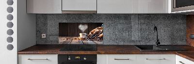 Achterwand keuken Een kopje koffie