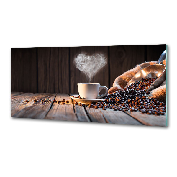 Achterwand keuken Een kopje koffie