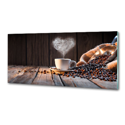 Achterwand keuken Een kopje koffie