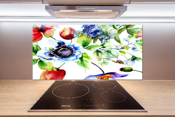 Keuken achterwand Lentebloemen