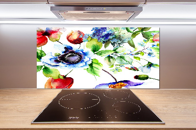 Keuken achterwand Lentebloemen