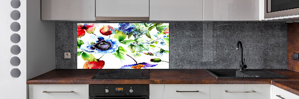 Keuken achterwand Lentebloemen