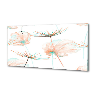 Glazen achterwand keuken Paardebloem