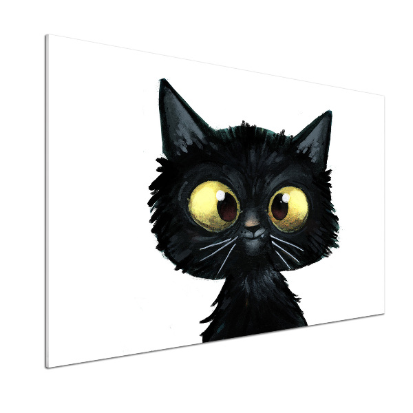 Spatplaat keuken Kattenillustratie