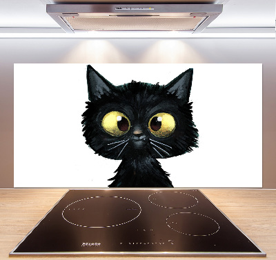 Spatplaat keuken Kattenillustratie