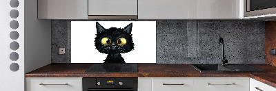 Spatplaat keuken Kattenillustratie
