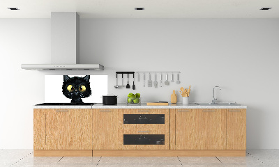 Spatplaat keuken Kattenillustratie