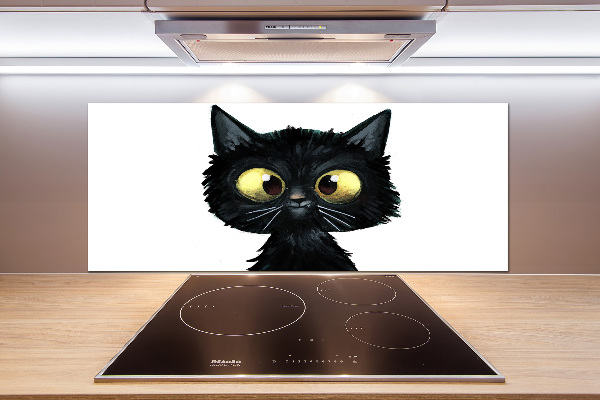 Spatplaat keuken Kattenillustratie