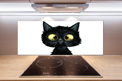 Spatplaat keuken Kattenillustratie