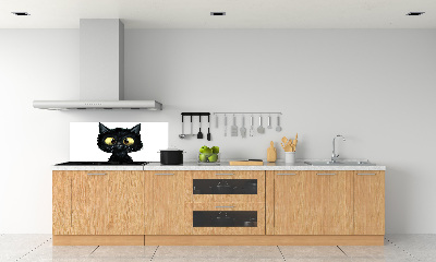 Spatplaat keuken Kattenillustratie