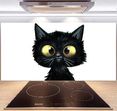 Spatplaat keuken Kattenillustratie