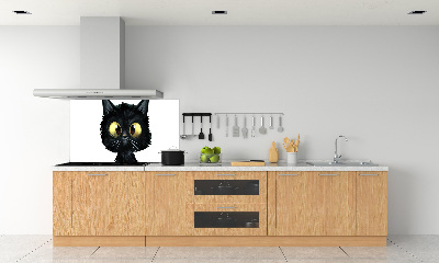 Spatplaat keuken Kattenillustratie