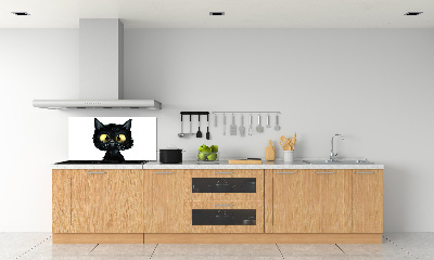 Spatplaat keuken Kattenillustratie