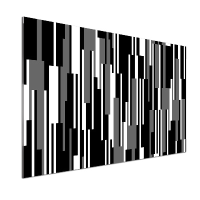 Achterwand keuken Zwart-witte lijnen