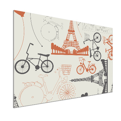 Spatscherm keuken Symbolen van Frankrijk