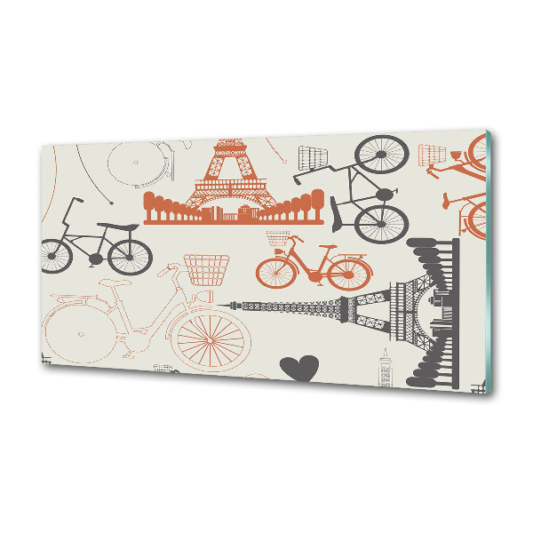 Spatscherm keuken Symbolen van Frankrijk