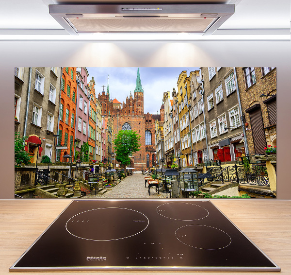 Spatscherm keuken Gdansk, Polen