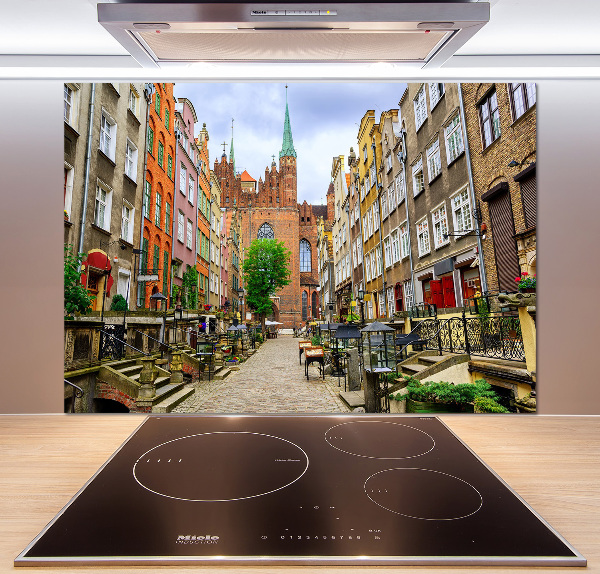 Spatscherm keuken Gdansk, Polen