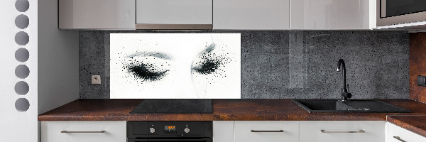 Spatscherm keuken Make-up