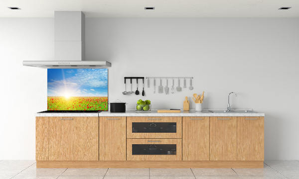 Spatplaat keuken Klaprozenveld