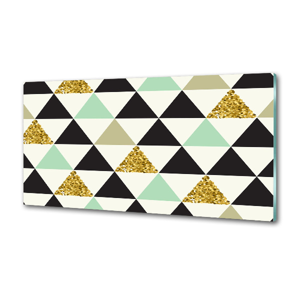 Spatplaat keuken Kleurrijke driehoeken