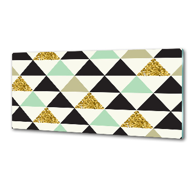 Spatplaat keuken Kleurrijke driehoeken