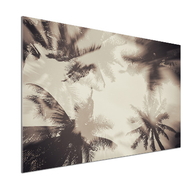 Glazen achterwand keuken Palmbomen