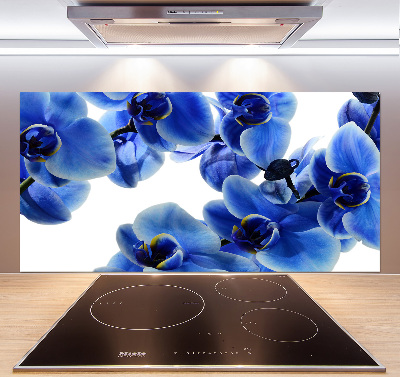 Achterwand keuken Blauwe orchidee