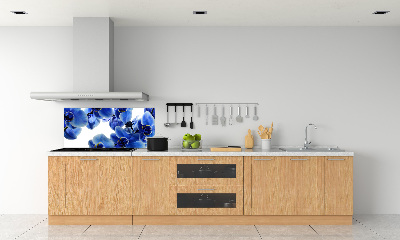 Achterwand keuken Blauwe orchidee