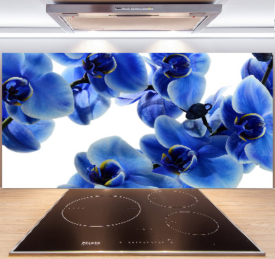Achterwand keuken Blauwe orchidee