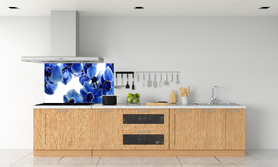 Achterwand keuken Blauwe orchidee
