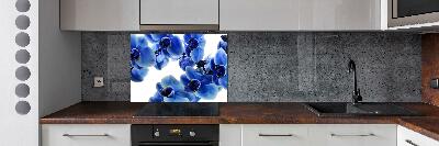 Achterwand keuken Blauwe orchidee