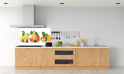Achterwand keuken Citrusvruchten