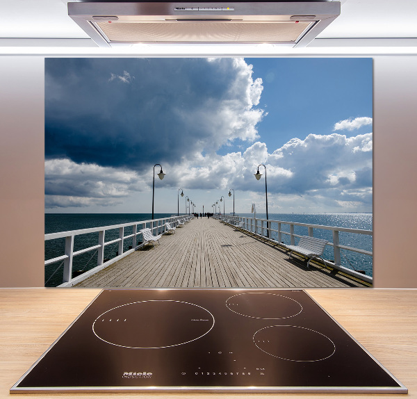 Spatscherm keuken Pier in Orłowo