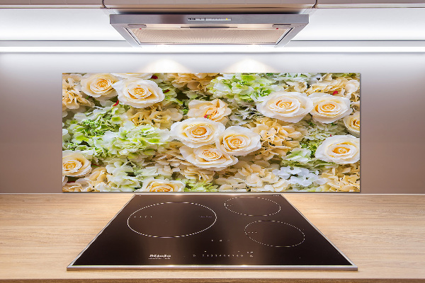 Spatplaat keuken Rozen