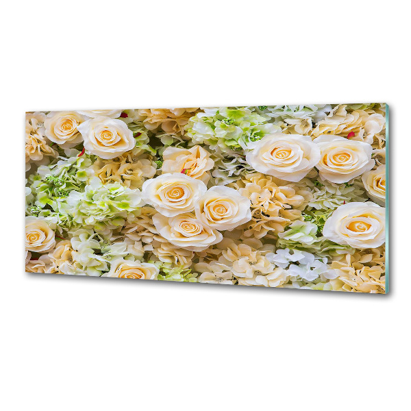 Spatplaat keuken Rozen