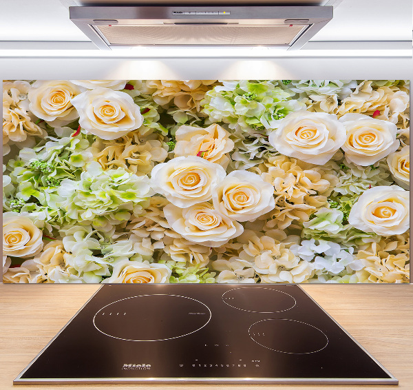 Spatplaat keuken Rozen