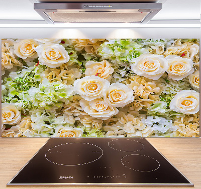 Spatplaat keuken Rozen