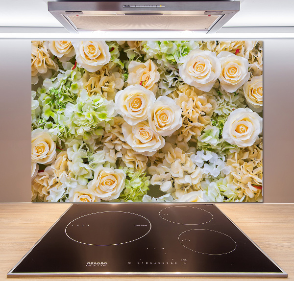 Spatplaat keuken Rozen