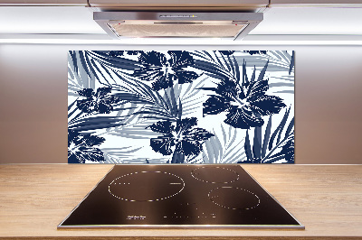 Achterwand keuken Tropische bloemen