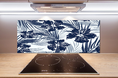 Achterwand keuken Tropische bloemen