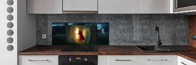 Keuken achterwand De wereld van boeken