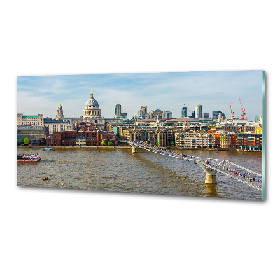 Glazen achterwand keuken Theems Londen