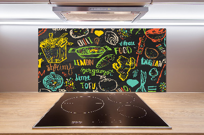 Achterwand keuken Thais eten