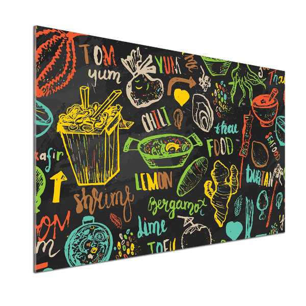 Achterwand keuken Thais eten