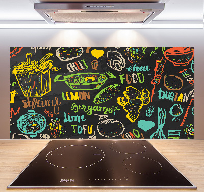 Achterwand keuken Thais eten