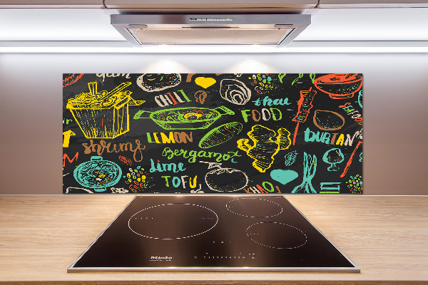 Achterwand keuken Thais eten