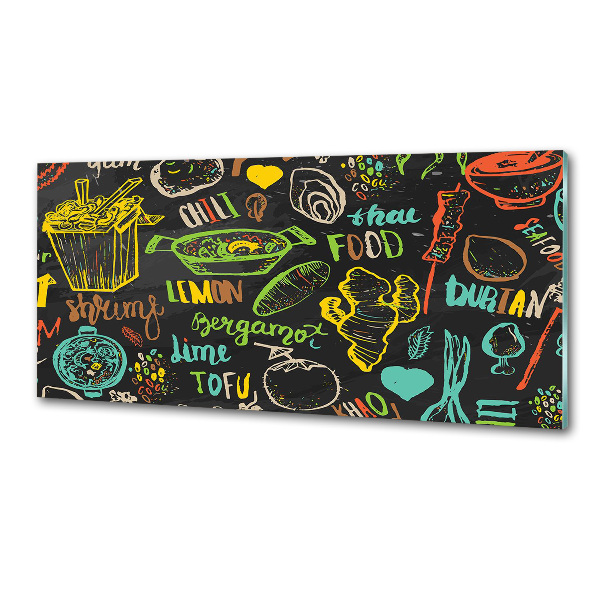 Achterwand keuken Thais eten