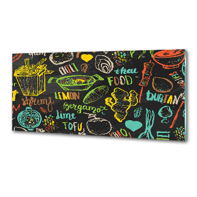 Achterwand keuken Thais eten