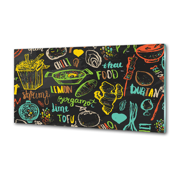 Achterwand keuken Thais eten